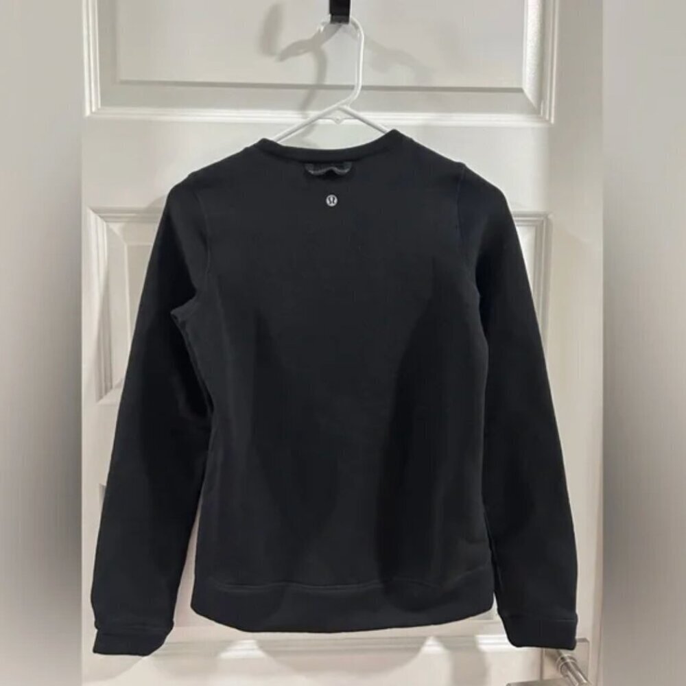 Lululemon Crewneck Sweatshirt Black Size 0 - Picture 2 of 2